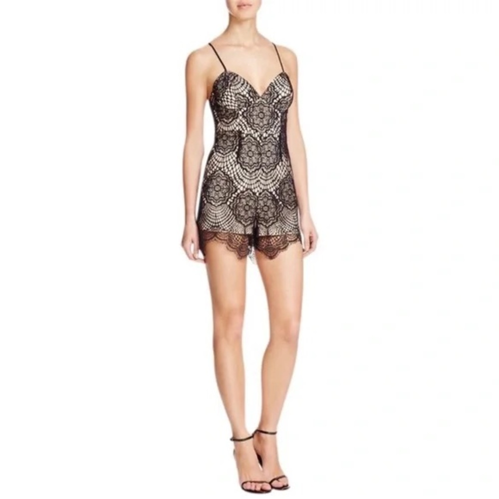Bardot Elegant Black Lace Women's Romper